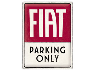 Plåtskylt Fiat Parking Only