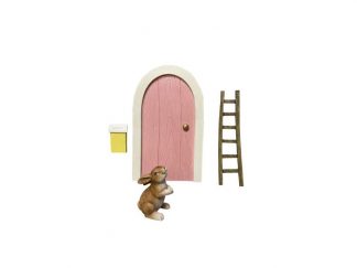 Poly Påskharedörr Rosa 4-delar