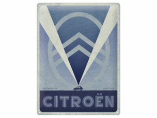 Plåtskylt Citroen Logo Blue