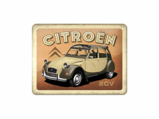 Plåtskylt Citroen 2CV 15x20