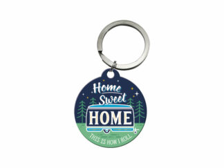 Nyckelring Plåtskylt Home Sweet Home