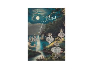 Dubbelt Kort M.T Birthday HB166 Glitter