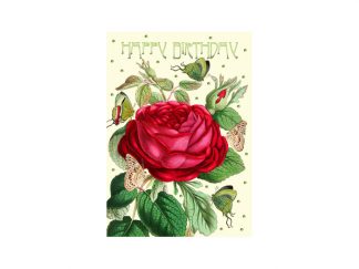 Dubbelt Kort M.T Birthday HB185 Glitter