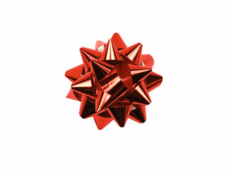 Presentrosett Metallic Röd