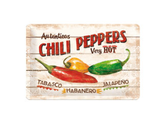 Plåtskylt Chili Peppers 20×30