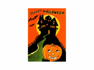 Dubbelt Kort M.T Halloween HW003