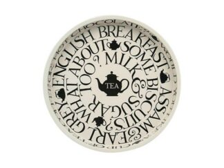 Bricka Rund E.B Black Toast