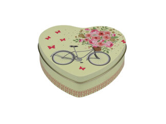Plåtburk Hjärta Cykel