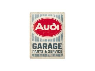 Plåtskylt Audi Garage 15x20