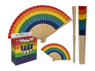 Solfjäder Bambu Rainbow