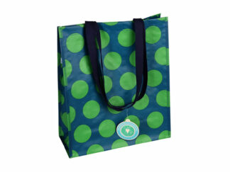 Shoppingbag Spotlight Green on Blue