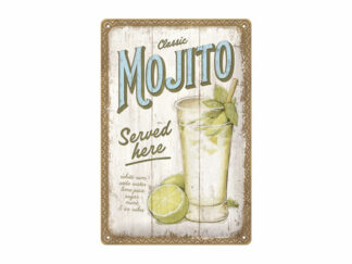 Plåtskylt Mojito 20x30