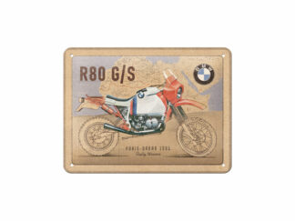 Plåtskylt BMW R80 G/S Paris Dakar 15x20