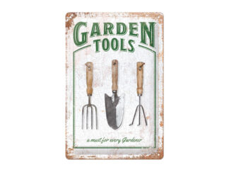 Plåtskylt Garden Tools 20x30
