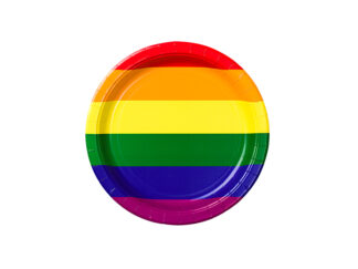 Papperstallrik 8-p Pride 23 cm