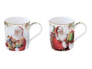 2-p Mugg i Box Santa is Coming