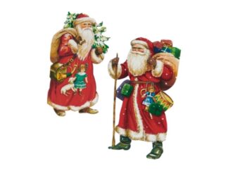 Pappfigurer 2-p Nostalgitomte