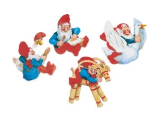 Pappfigurer 4-p V.H Tomtar