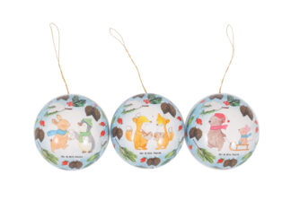 Pappkula 8 cm Winter Time (att öppna)