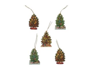 Gift Tags Knyt 5-p Julgran