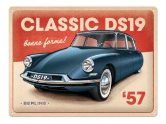 Plåtskylt Citroen DS19 Classic Berline