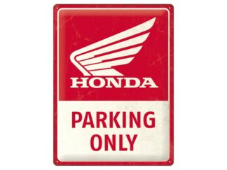 Plåtskylt Honda MC Parking Only
