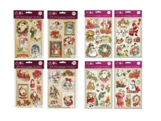 Glitterstickers 3D Julnostalgi-2