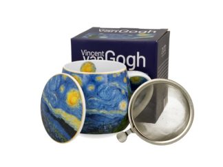 Mugg Barrel Van Gogh "Starry Night" m.Tesil