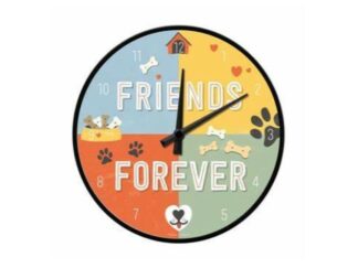 Väggklocka Friends Forever