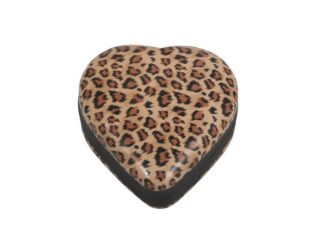 Påskägg 15 cm Leopard Hjärta