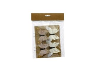 Fjäril Clips 4-p Nature