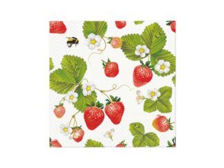 Servett Strawberries with Bees