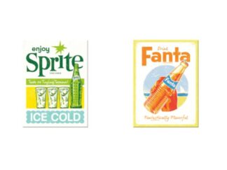Magnet Plåtskylt Fanta-Sprite