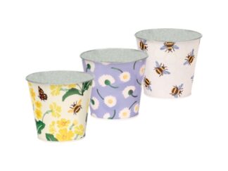 3-p Förvaringsburk/ Plåtkruka E.B Spring