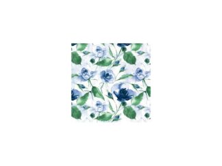 Kaffeservett Powdery Roses Blå
