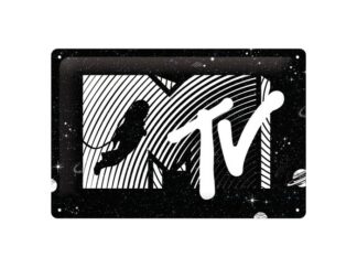 Plåtskylt MTV Moonman 20x30