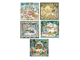 Adventskalender 4-kant Nostalgi 50-tal