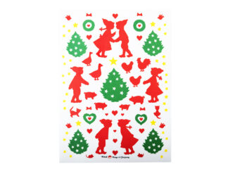 Fönsterdekor Röd-Grön Barn etc.