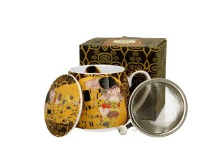 Mugg Barrel Klimt "The Kiss" m. Tesil