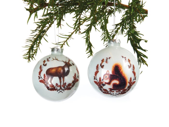 Glaskulor Ekorre-Hjort