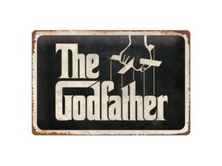 Plåtskylt The Godfather Logo 20x30