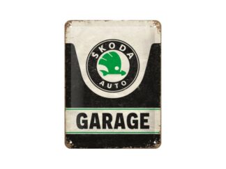Plåtskylt Skoda Garage 15x20