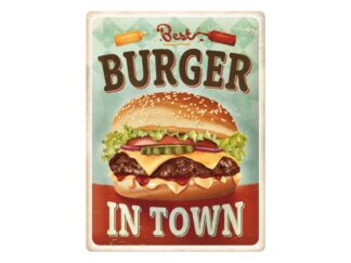 Plåtskylt Best Burger in Town