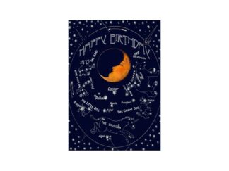 Dubbelt Kort M.T Birthday HB126 Glitter