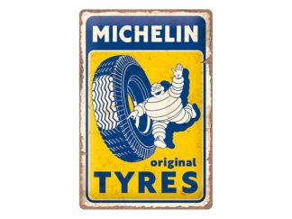 Plåtskylt Michelin Original Tyres 20x30