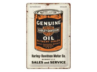 Plåtskylt H.D Genuine Oil Can 20x30