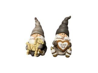 Poly Tomte God Jul Grå