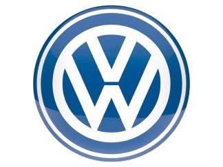 Plåtskylt Rund VW Logo 35 cm