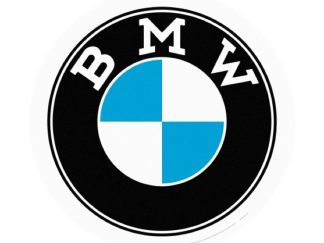Plåtskylt Rund BMW Logo 35 cm