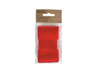 Sidenband 50 mm x 2,5 m Röd